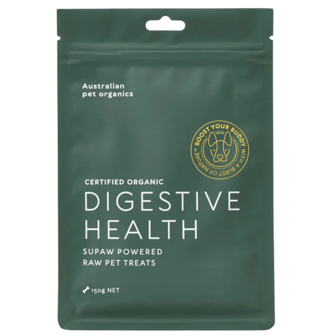 10% OFF: Australian Pet Organics Certified Organic Digestive Health Supaw™ Powered Raw Pet Treats For Dogs