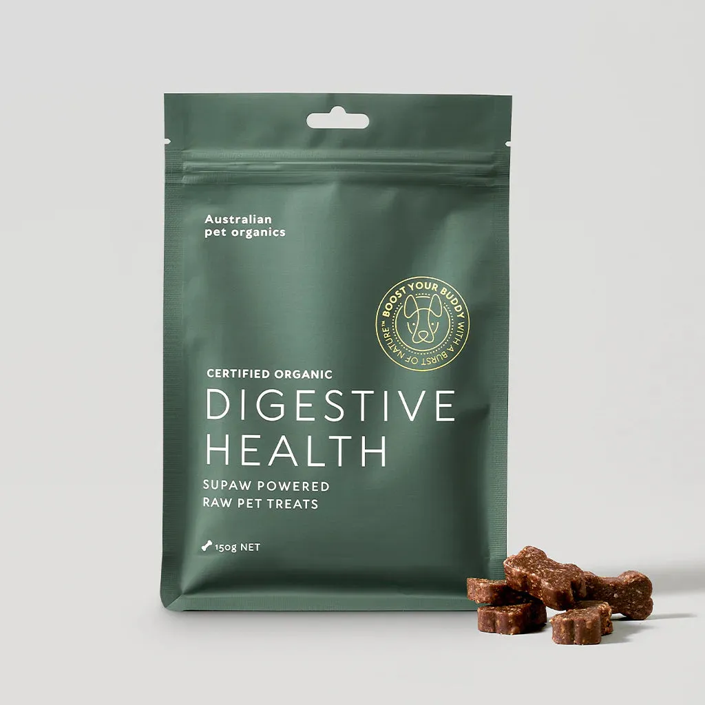 10% OFF: Australian Pet Organics Certified Organic Digestive Health Supaw™ Powered Raw Pet Treats For Dogs