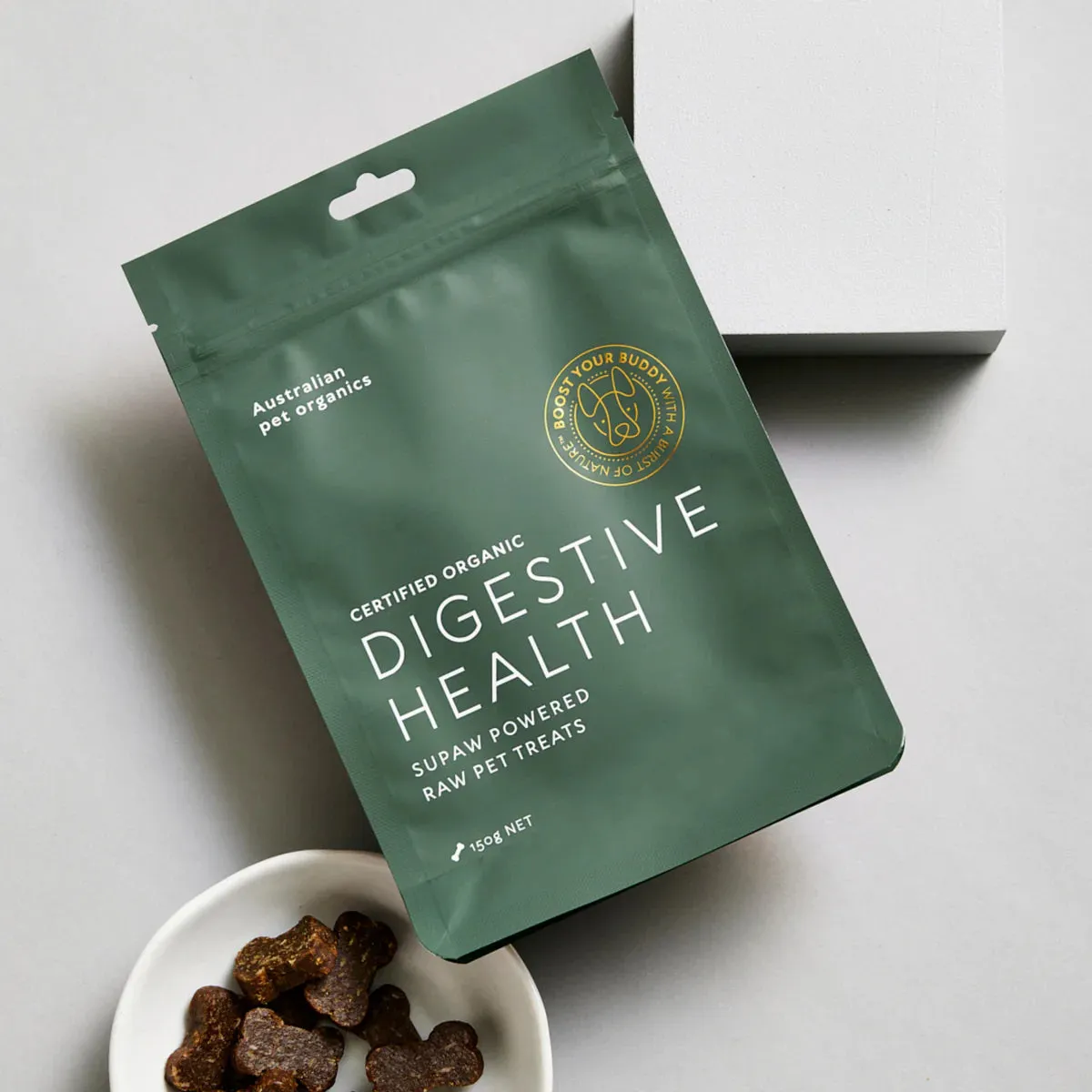 10% OFF: Australian Pet Organics Certified Organic Digestive Health Supaw™ Powered Raw Pet Treats For Dogs
