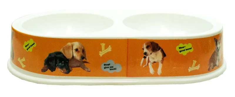 11" Double Dish Dog Bowl