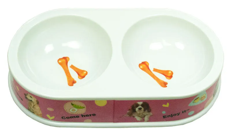 11" Double Dish Dog Bowl