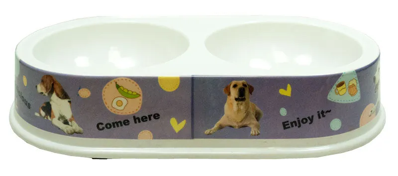 11" Double Dish Dog Bowl