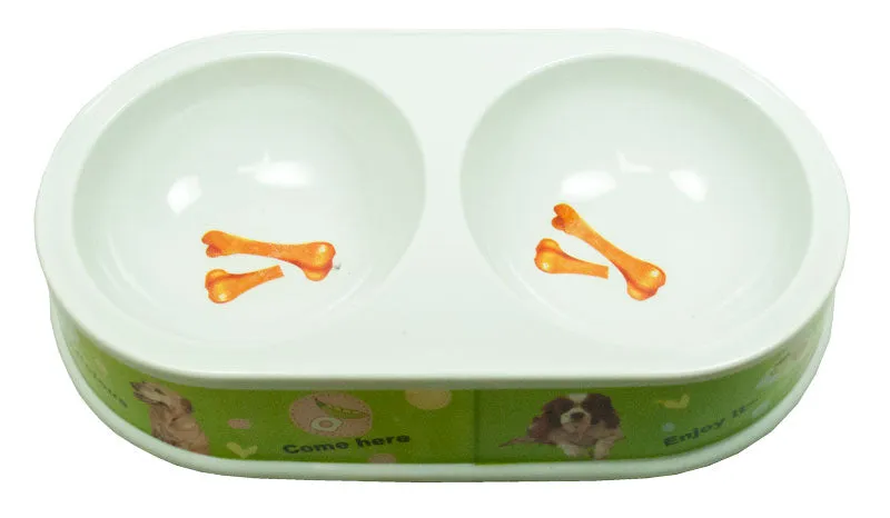 11" Double Dish Dog Bowl