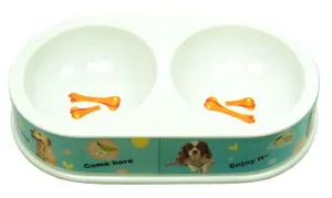 11" Double Dish Dog Bowl