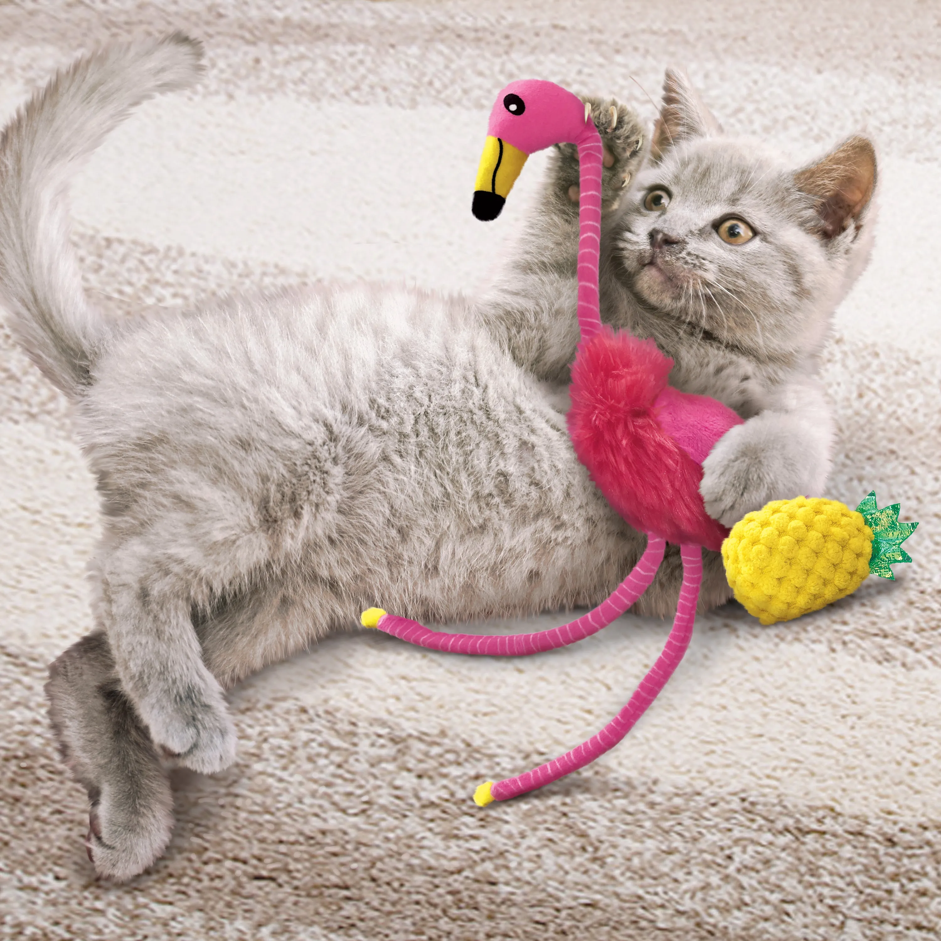 20% OFF: Kong Tropics Flamingo Cat Toy