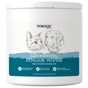 30% OFF: Vorous Grooming Finger Wipes For Cats & Dogs 50pcs