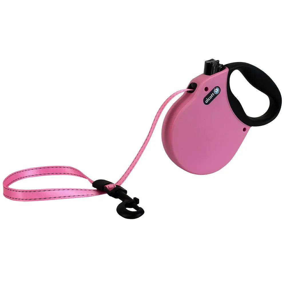 Alcott Adventure Retractable Leashes (LG, Pink)