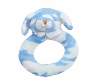 Angel Dear Blue Camo Puppy Rattle