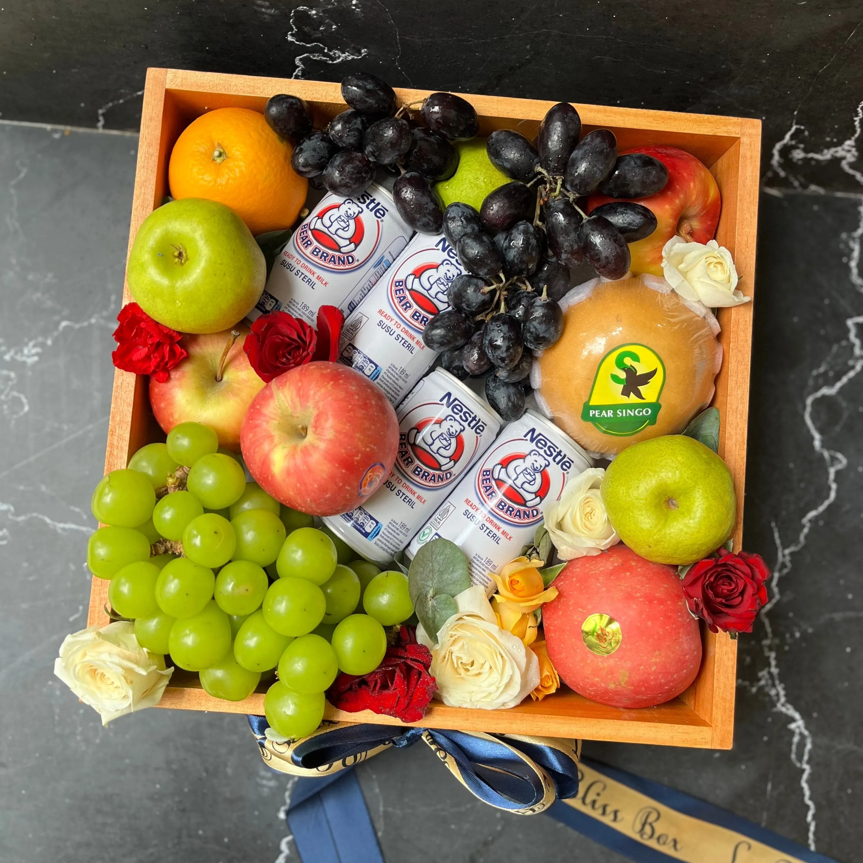 Bear Brand Wooden Fruit Box
