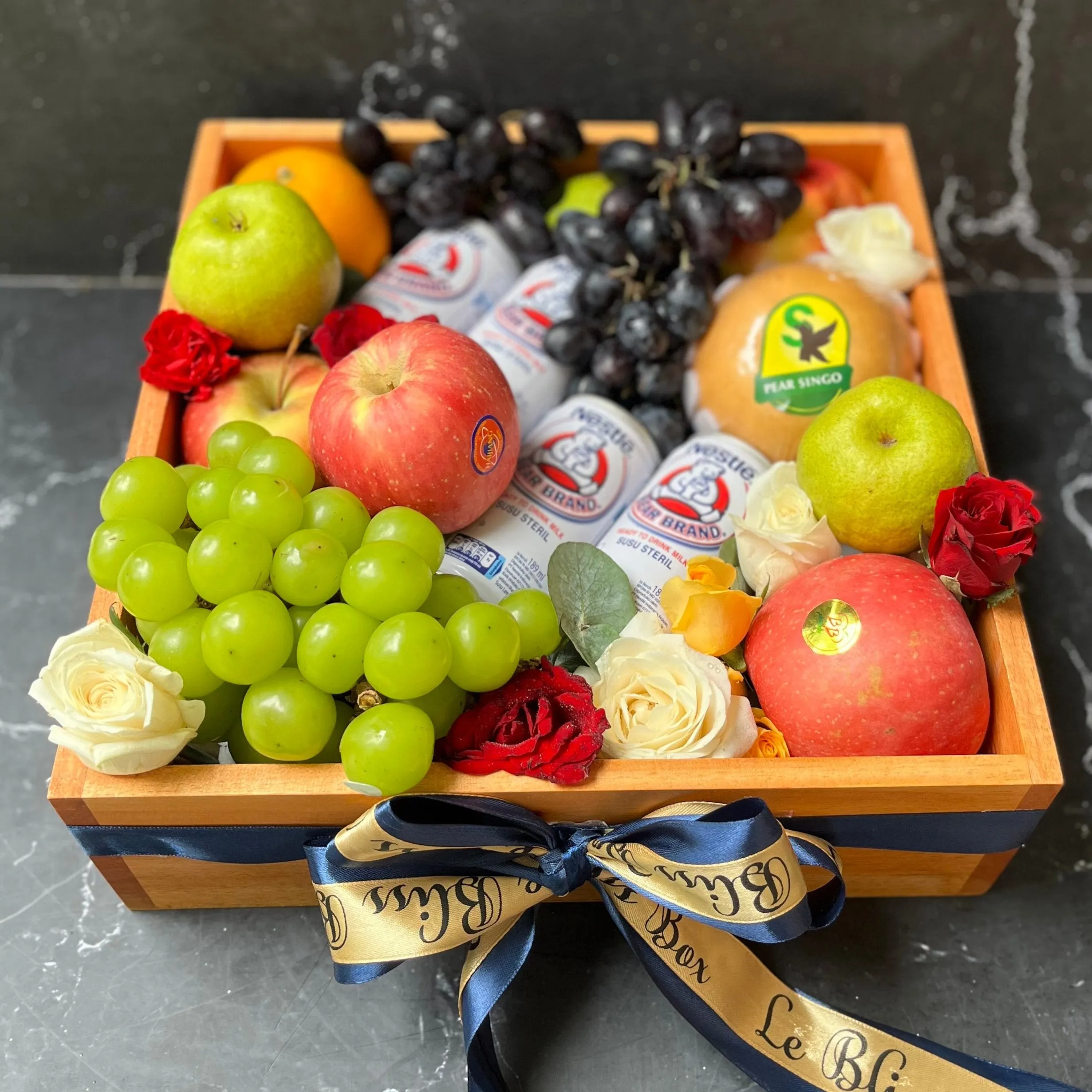 Bear Brand Wooden Fruit Box