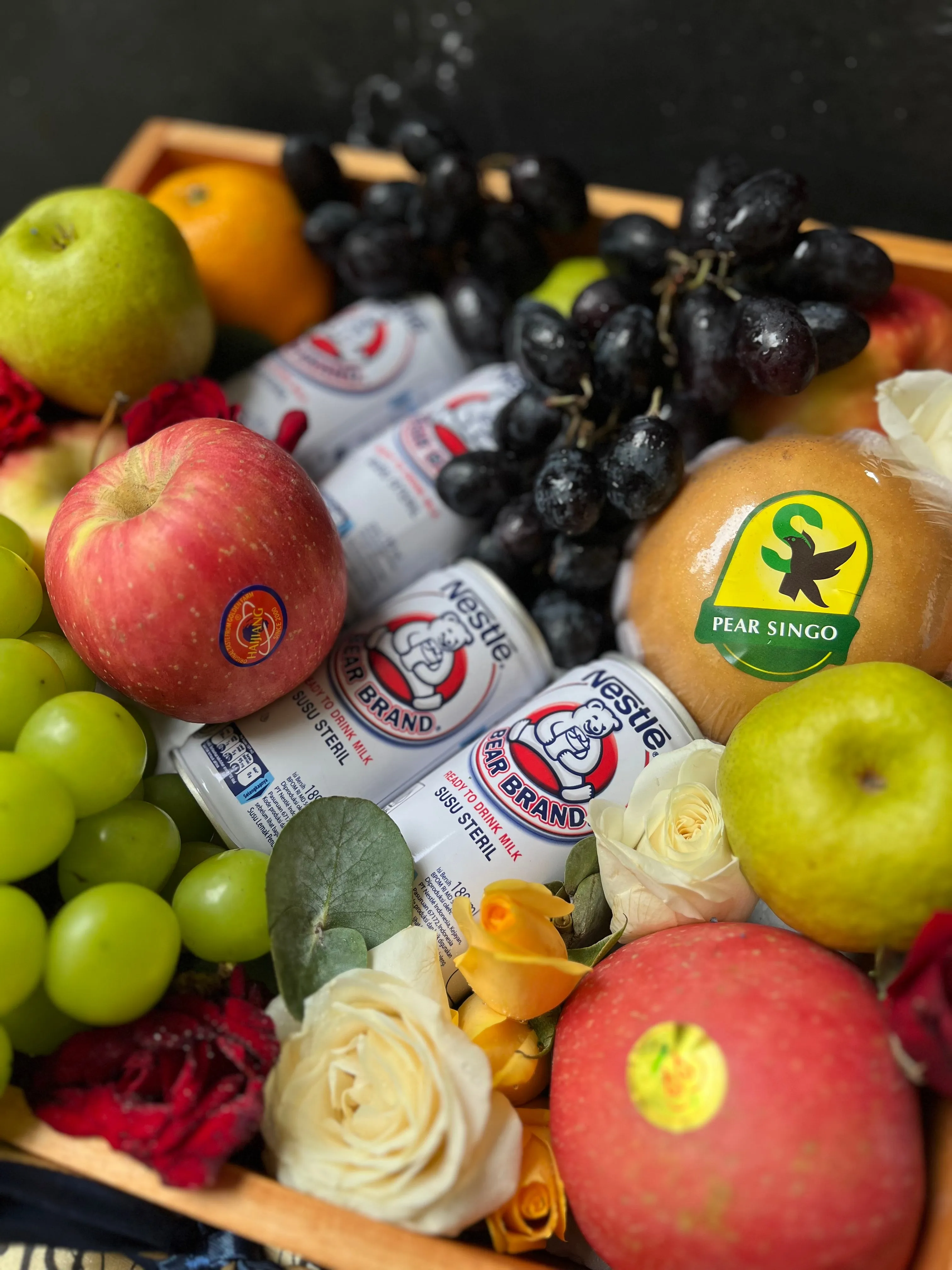 Bear Brand Wooden Fruit Box