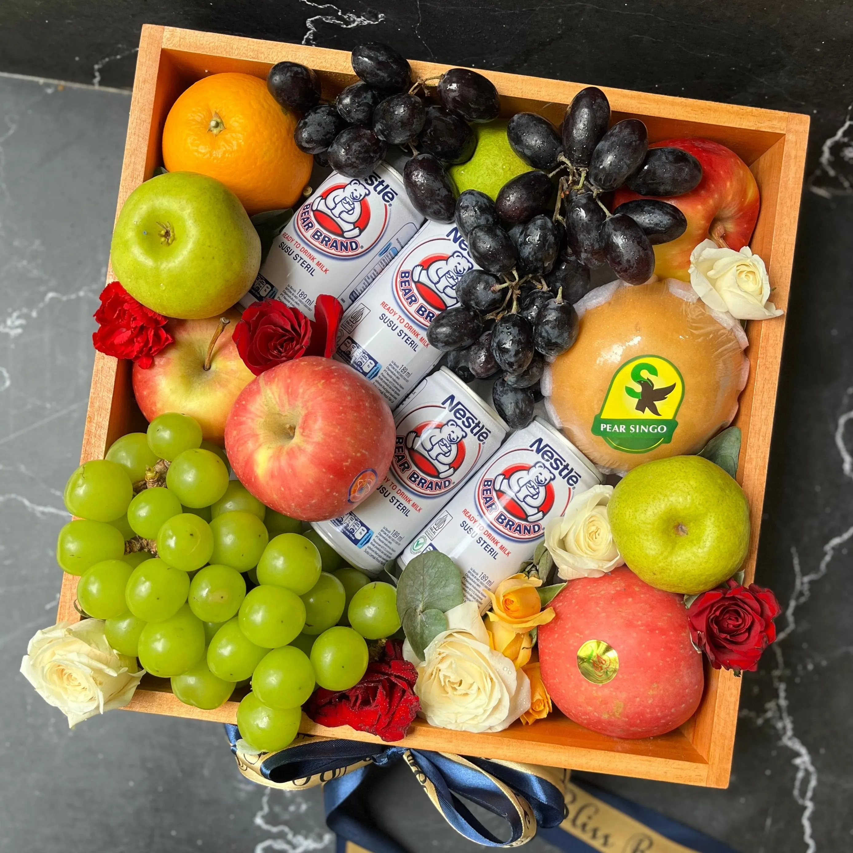 Bear Brand Wooden Fruit Box