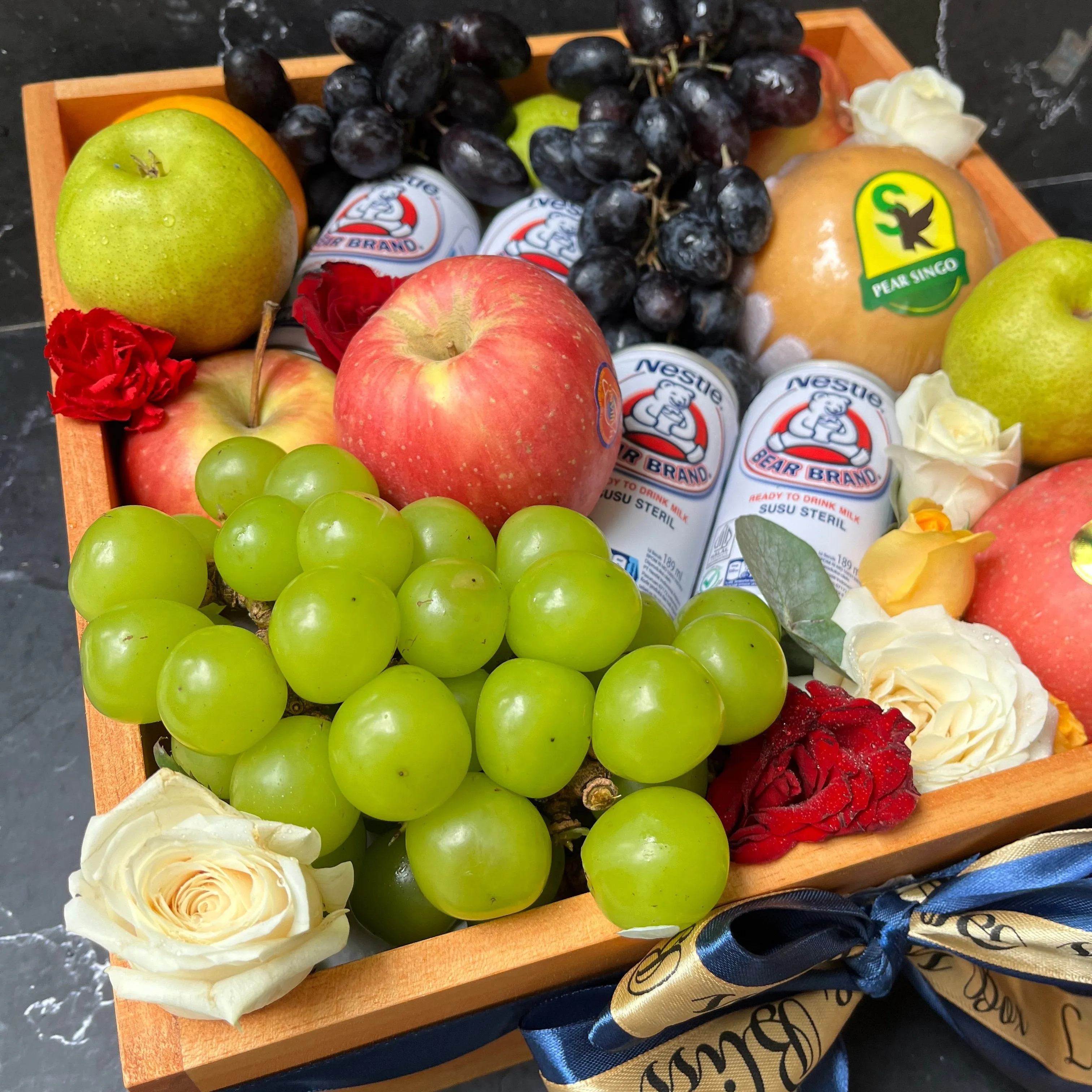 Bear Brand Wooden Fruit Box