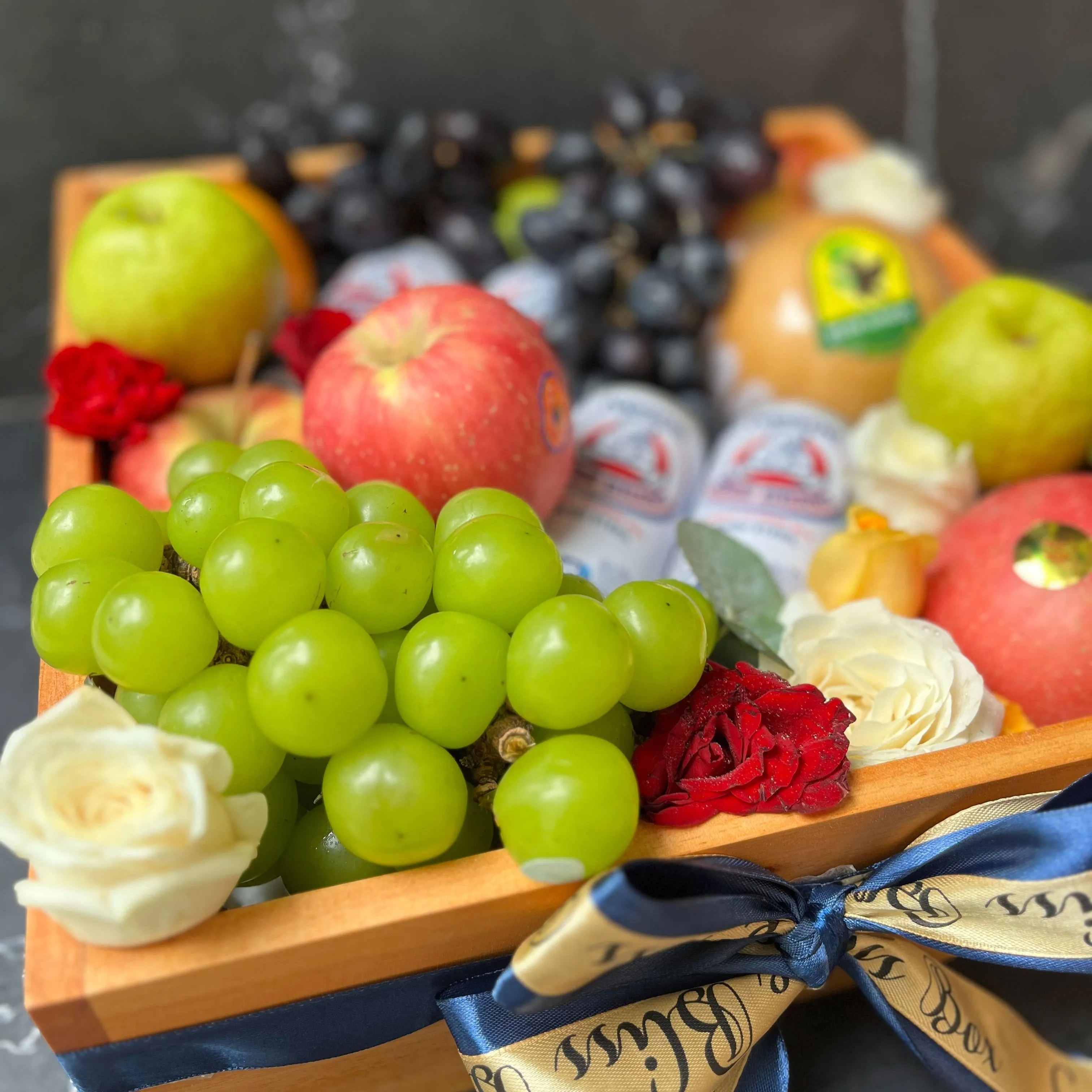 Bear Brand Wooden Fruit Box