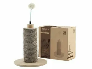 BUILD`IT BIG BEN CAT SCRATCHER BROWN
