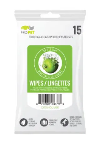 FFD Pet Wipes in Portable 15 Pack