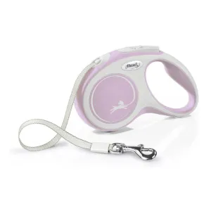 Flexi 5m Small Rose New Comfort Tape Retractable Dog Lead