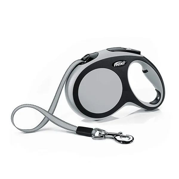Flexi Comfort Grey Retractable Leash - Tape