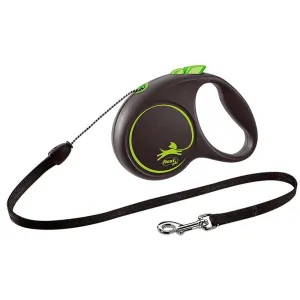 Flexi Green Black Design Cord Retractable Dog Lead