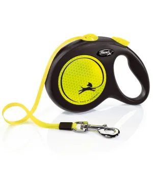 Flexi New Neon Dog Lead Retractable Leash Large 5m