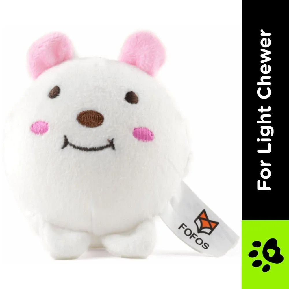 Fofos Slow Rising Animal Toy Set for Dogs (White)
