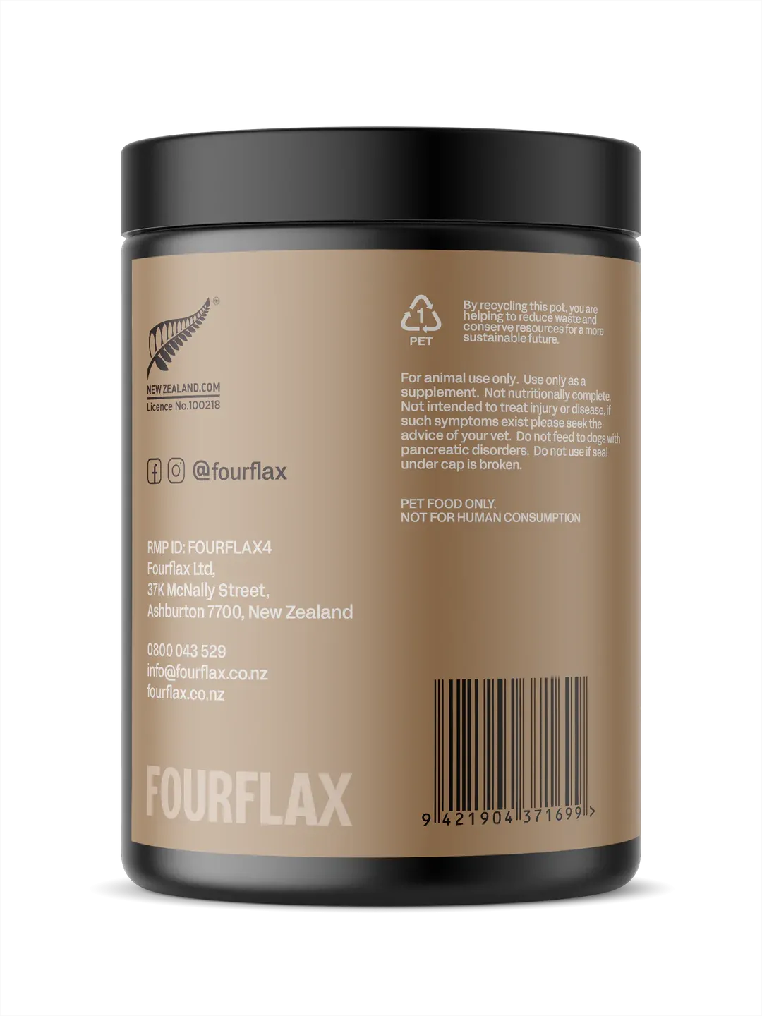 Fourflax Immunity Nutritional Powder Supplement For Dogs