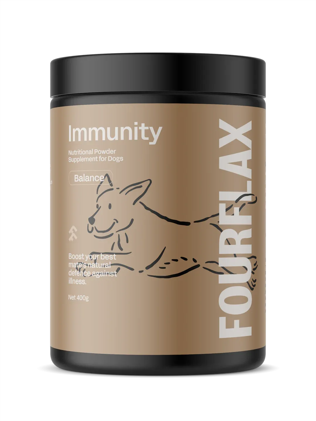 Fourflax Immunity Nutritional Powder Supplement For Dogs