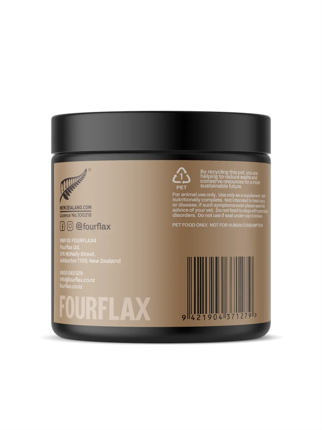 Fourflax Probiotics Nutritional Powder Supplement For Dogs