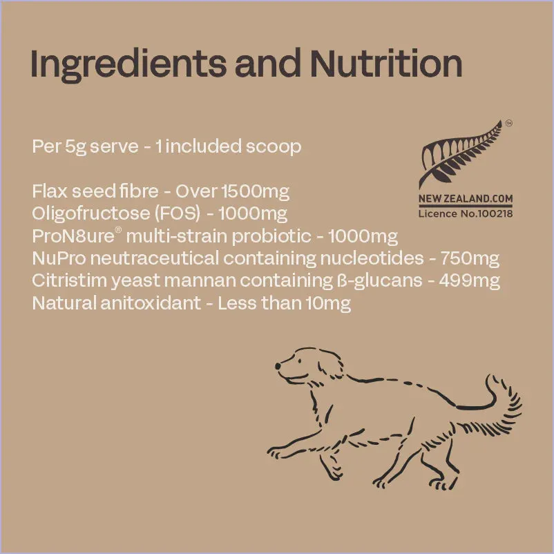 Fourflax Probiotics Nutritional Powder Supplement For Dogs