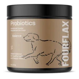 Fourflax Probiotics Nutritional Powder Supplement For Dogs