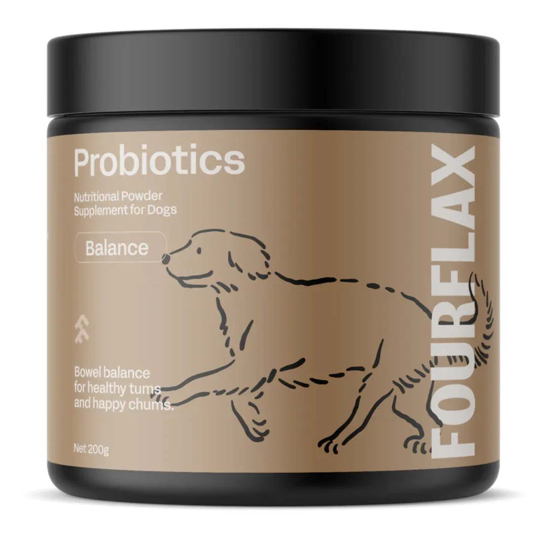 Fourflax Probiotics Nutritional Powder Supplement For Dogs