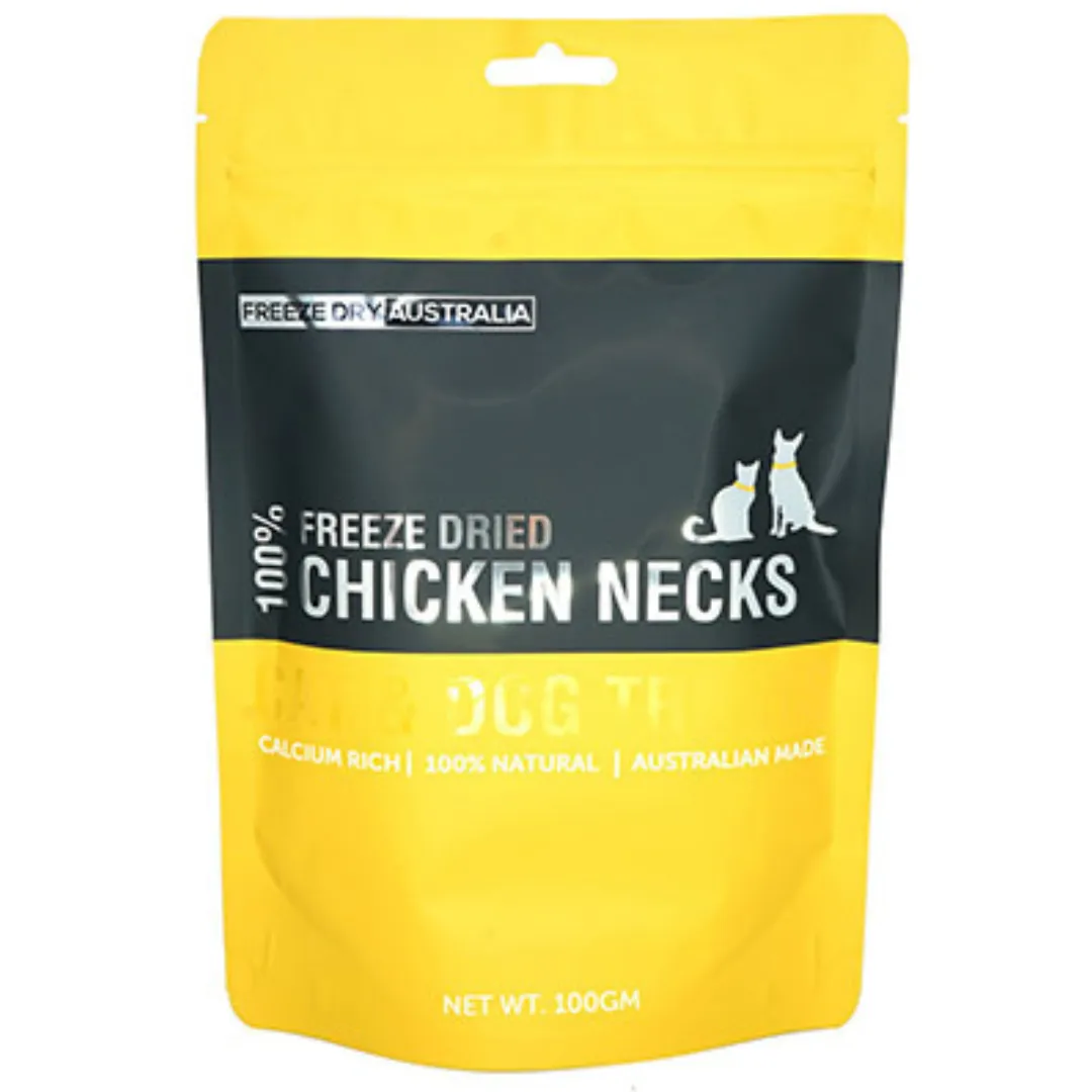 Freeze Dry Australia Freeze Dried Chicken Necks Treats