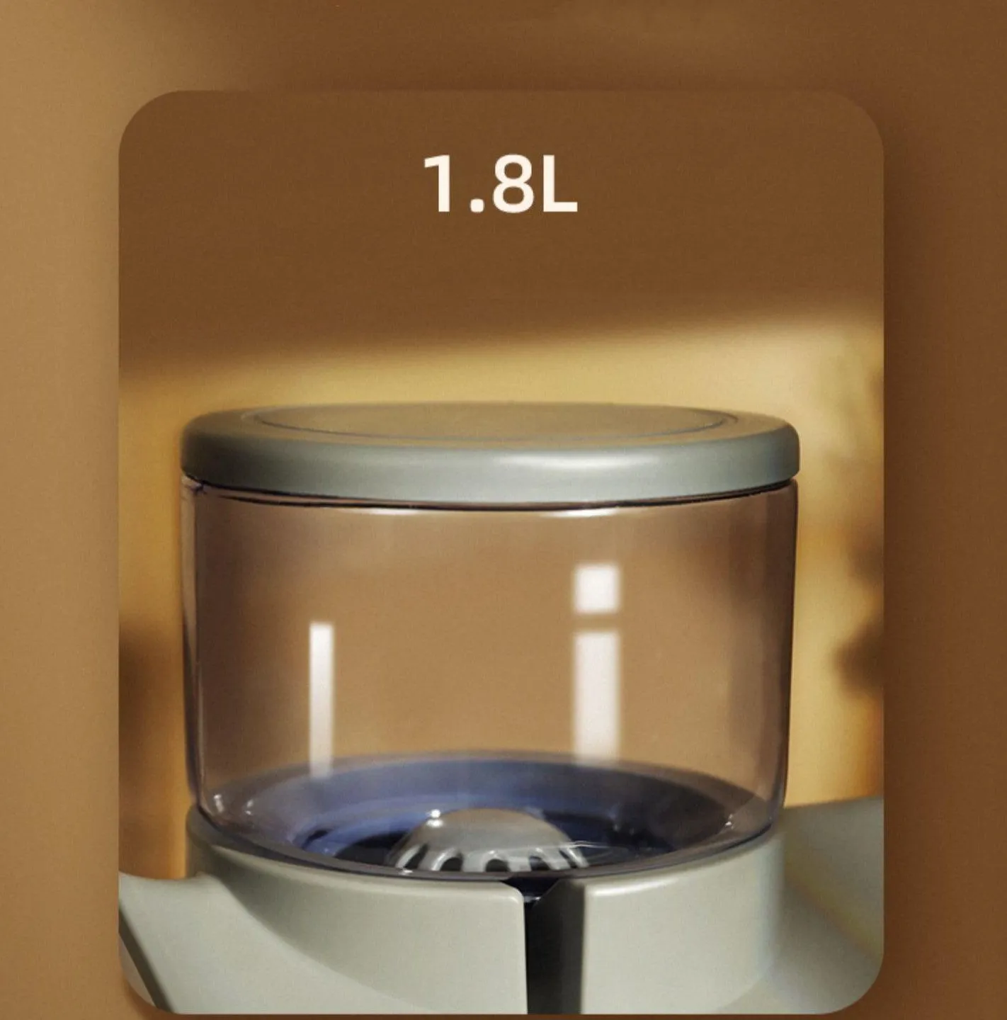 ITEEKE 1.8L Double Pets Bowl Water Food Feeder & Water Fountain