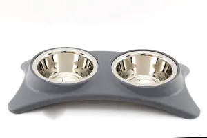 Large Double Food and Water Bowls