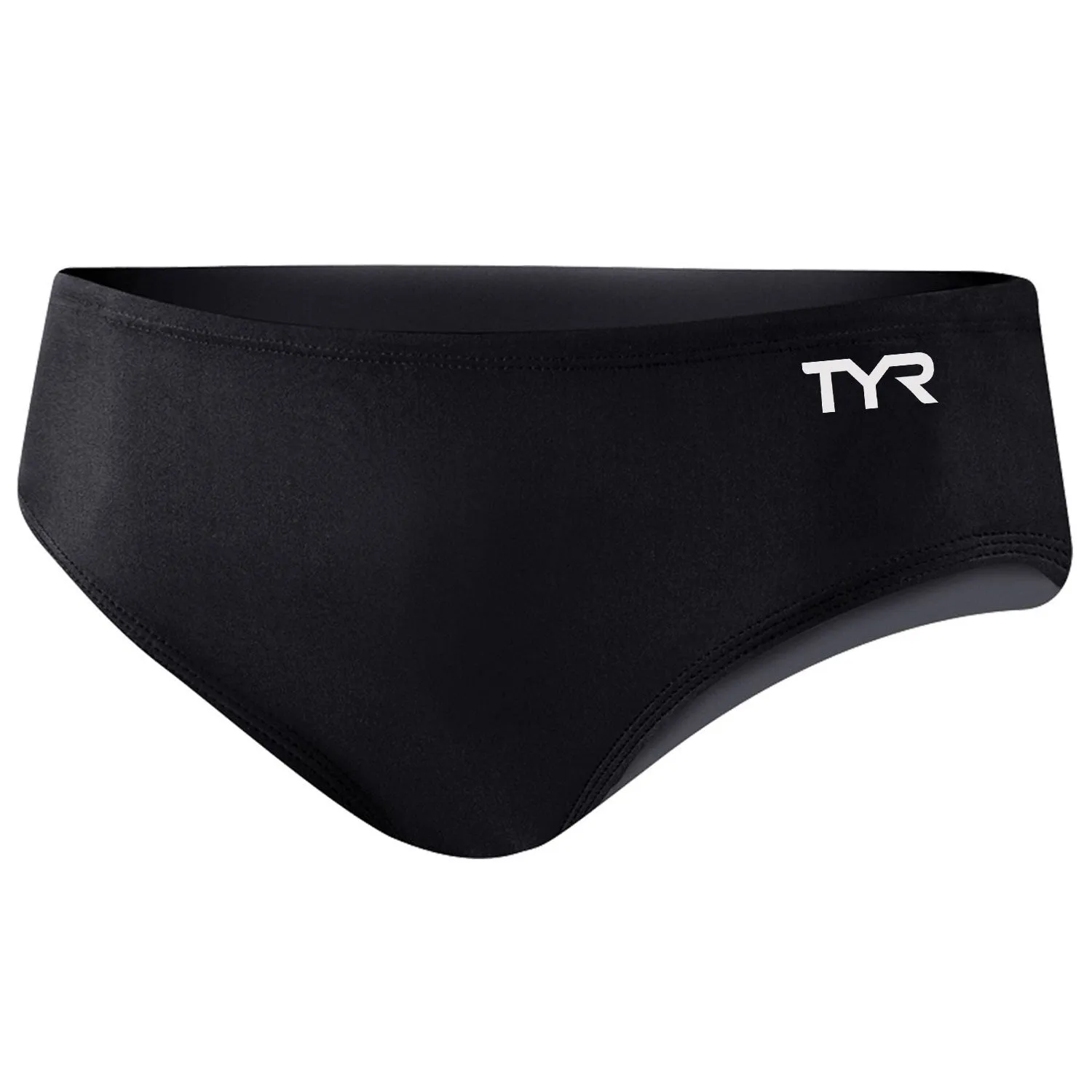 Open Box TYR Men's TYReco Solid Racer Swimsuit-Black-30