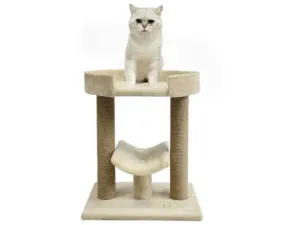 PAWISE   Platform Cat Tree, Beige 45x34x53.5cm