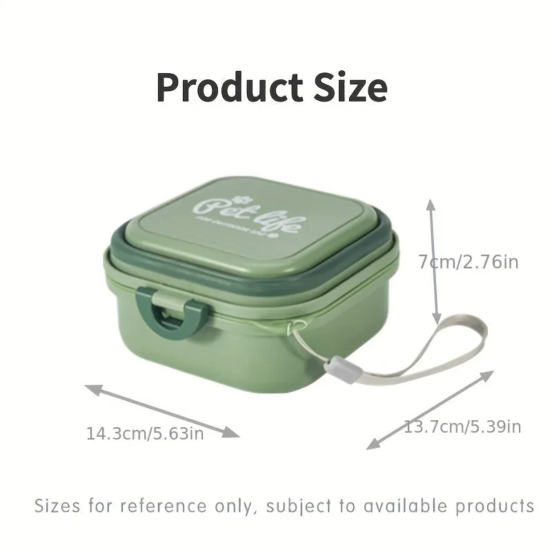 Portable DoubleLayer Pet Bowls perfect for Outdoor Traveling