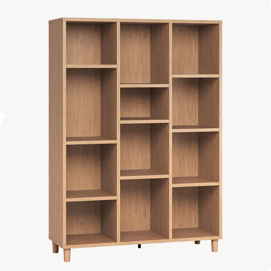 Simple Low Bookcase  - Oak