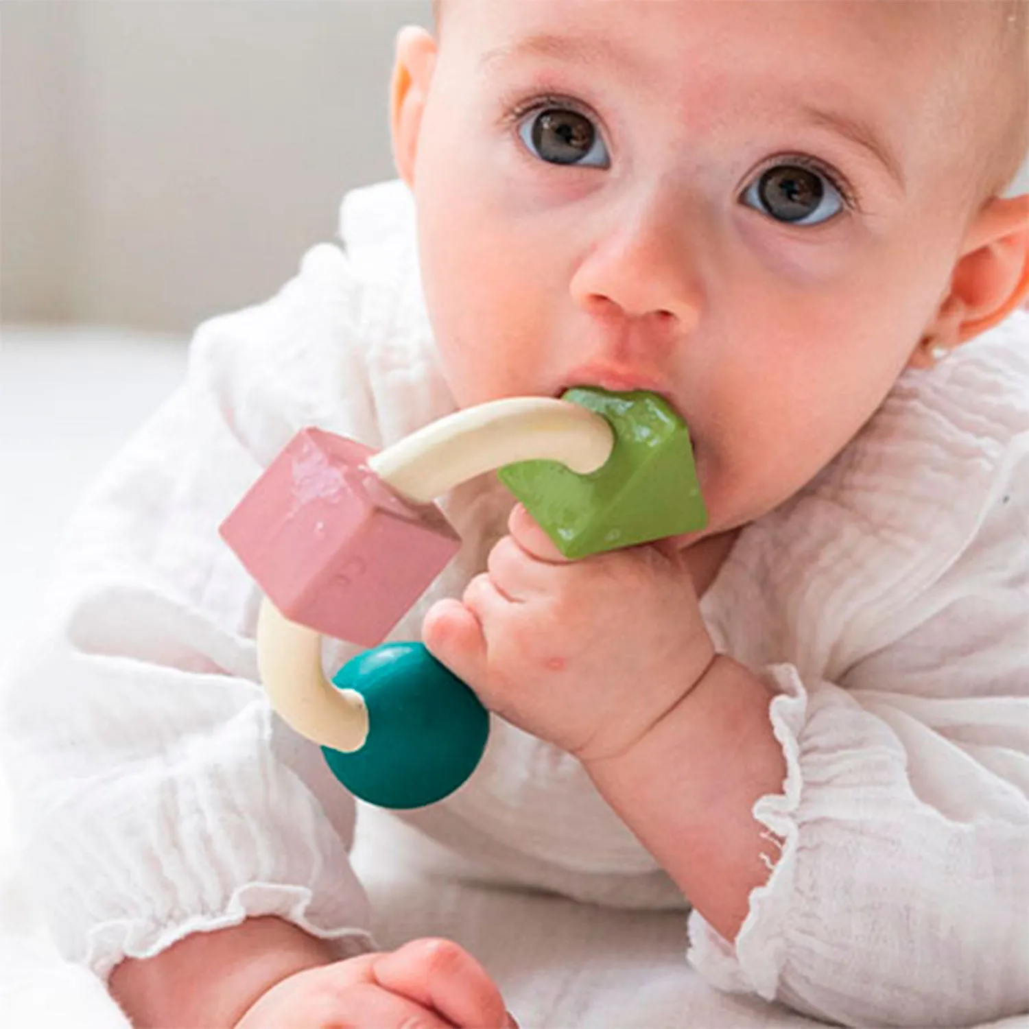 Teething Ring Soft Colors Baby Teether