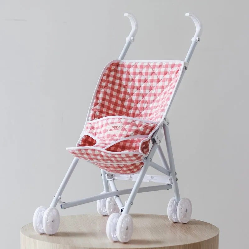 Tiny Harlow Folding Doll's Stroller - cream