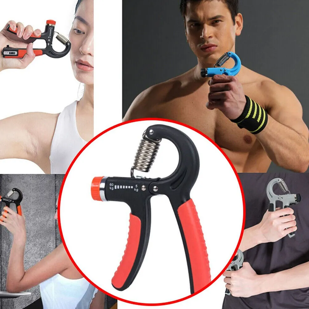 Us 2-4 Pack Adjustable Hand Grip Trainer Counter Exerciser Forearm Power Fingers