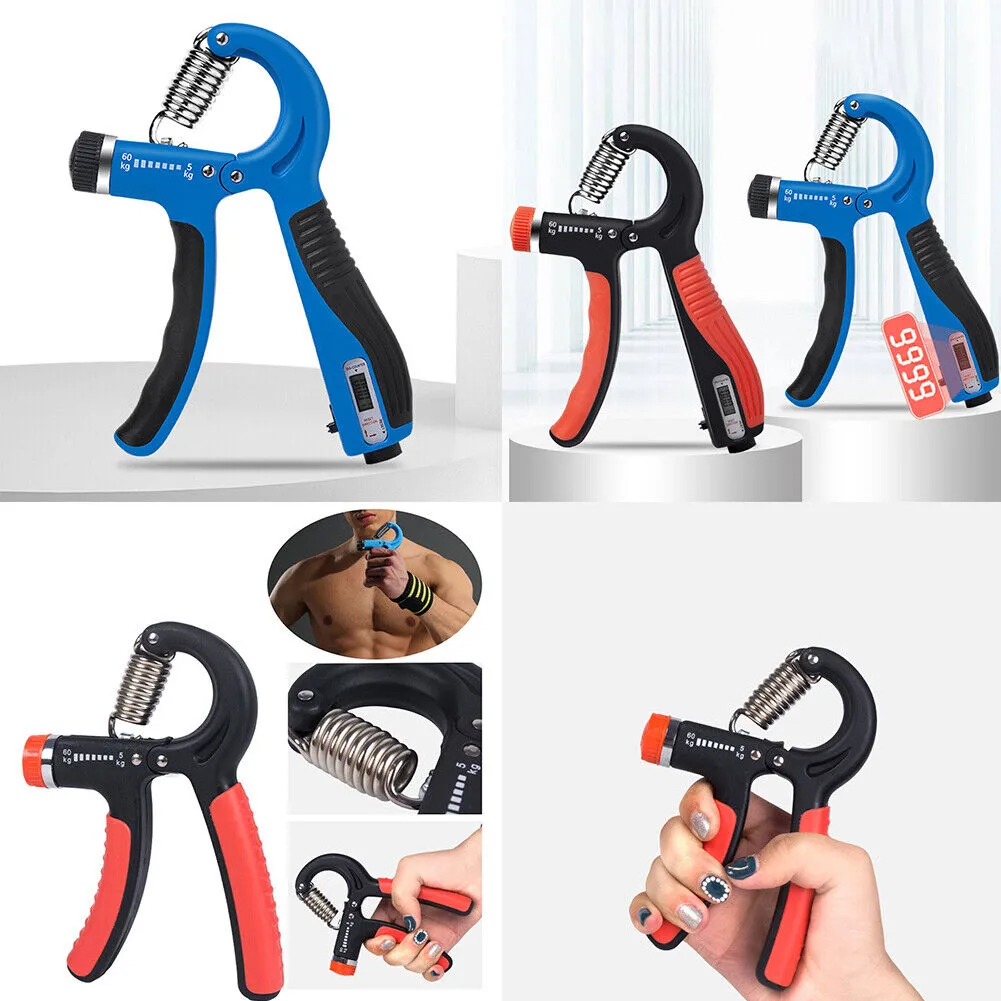 Us 2-4 Pack Adjustable Hand Grip Trainer Counter Exerciser Forearm Power Fingers